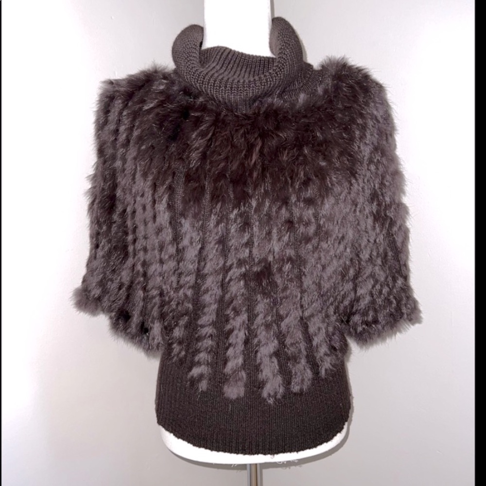 Uniquely Designed Cowl Neck Rabbit Boutique Sweater.